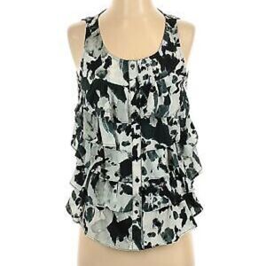 Bb Dakota Sleeveless Print Shirt, Size L